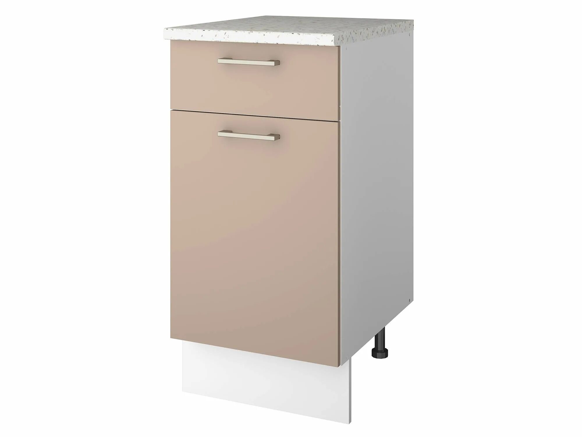 Кухонные тумбочки фото Шкаф напольный с ящиком Barbara 40 см 40х84х60 ЛДСП Россия арт. 10095755, купить