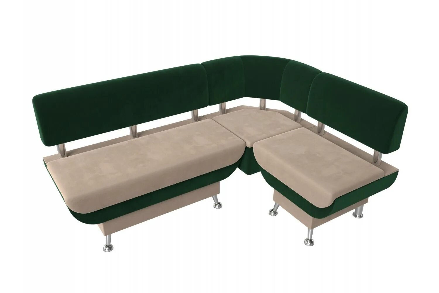 Кухонные угловые диваны фото цена Кухонный угловой диван Альфа правый угол зеленый