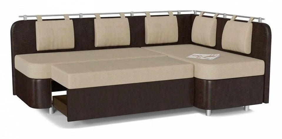 Кухонные угловые диваны со спальным местом фото Купить Диван-кровать Сюрприз (Лагуна) Смарт 1457829, А0011285650 (DK) недорогой 