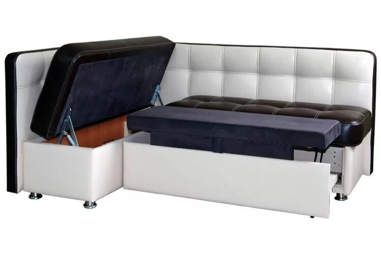 Кухонные угловые диваны со спальным местом фото Кухонный уголок со спальным местом Квадро купить недорого