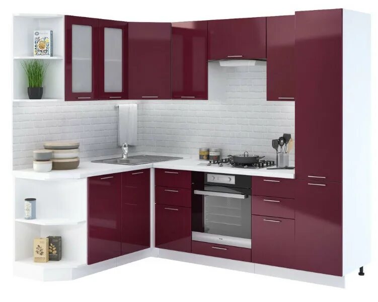 Кухонные угловые фото и цены Кухня Ксения 4,1м угловая