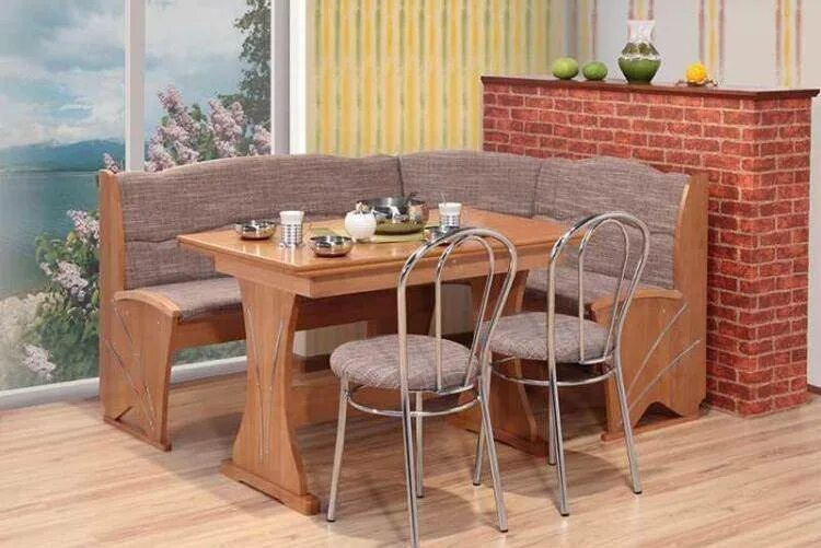 Кухонные уголки столы и стулья фото Кухонный уголок со столом и стульями (40 фото): модели для кухни Verona