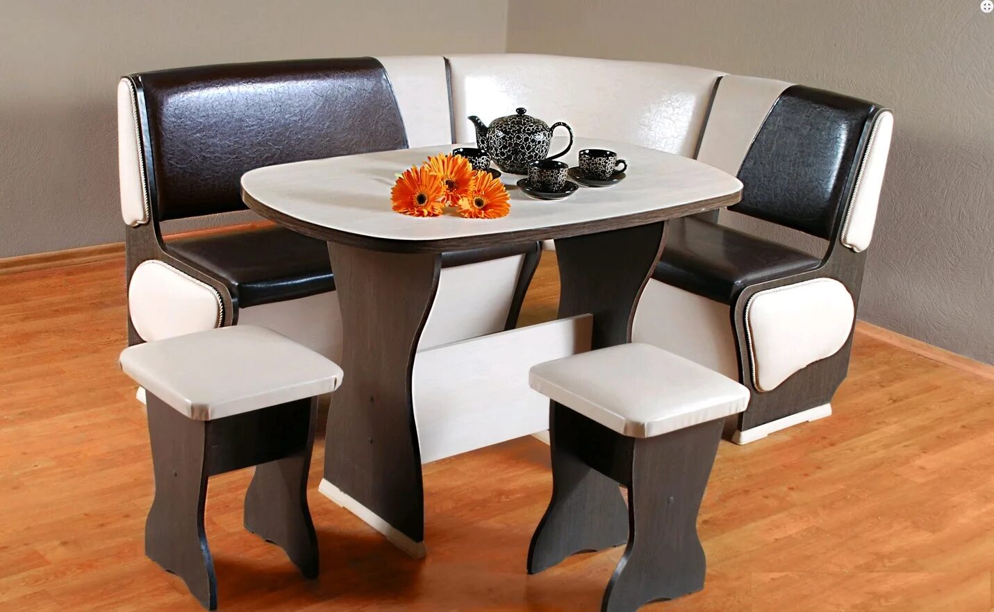 Кухонные уголки столы и стулья фото Обеденная зона Капучино левая - Купить недорого по ценам от производителя в инте