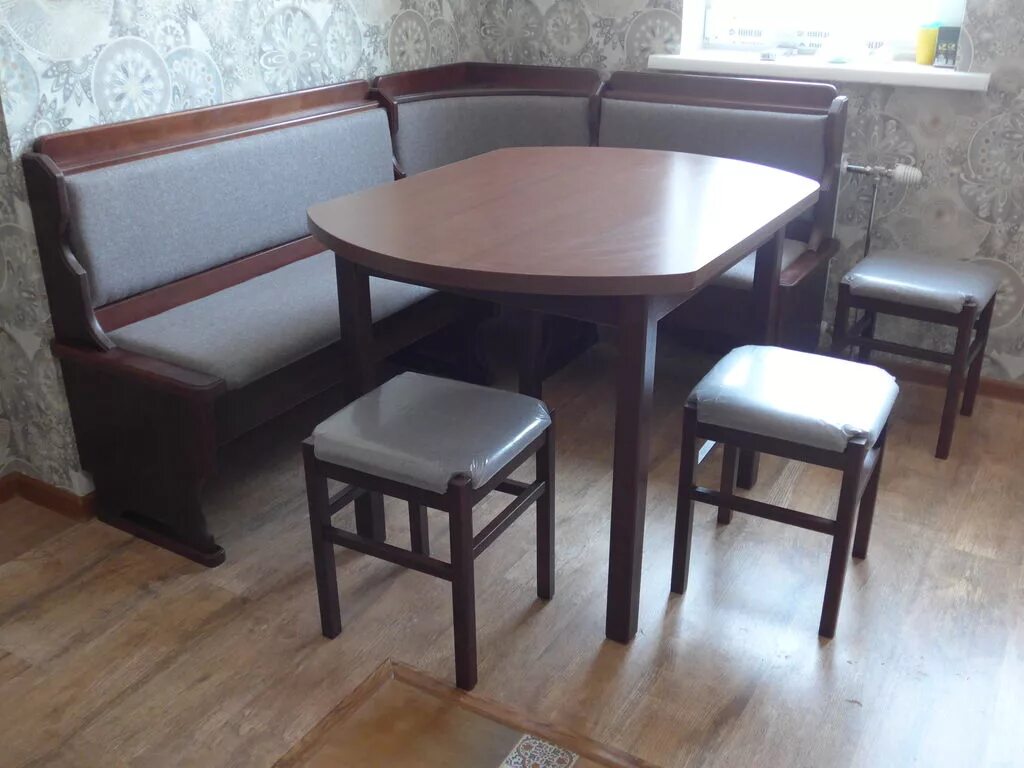 Кухонные уголки столы и стулья фото Кухонный уголок для кухни со столом и стульями фото - ViktoriaFoto.ru