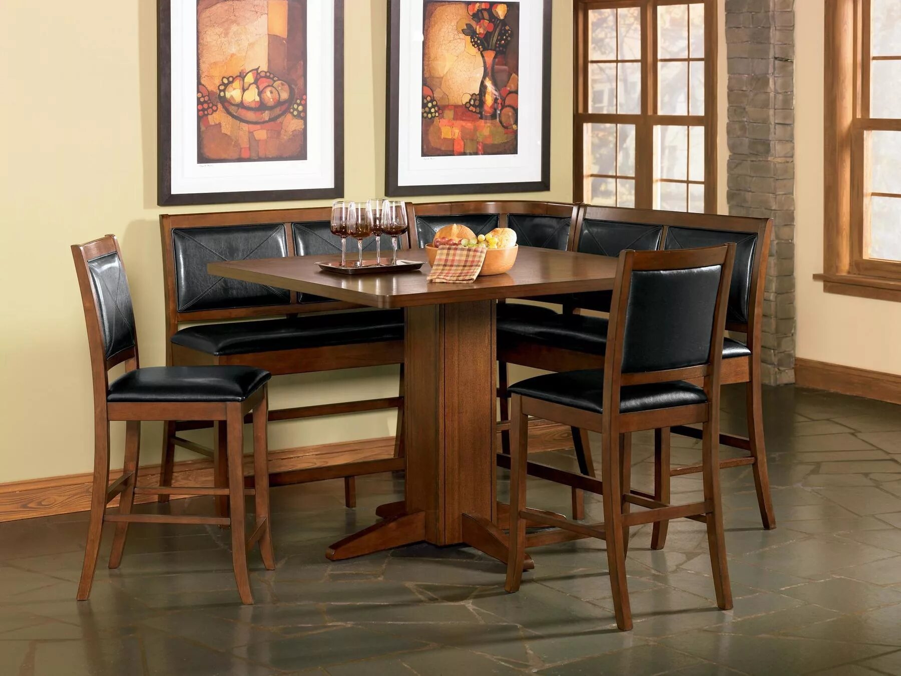 Кухонные уголки столы и стулья фото Coaster Lancaster Table 101791 Comfyco