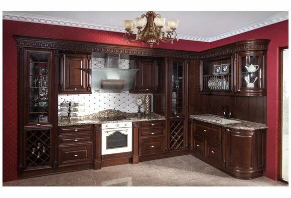 Кухонные в махачкале фото и цены Кухня угловая с декоративным фасадом