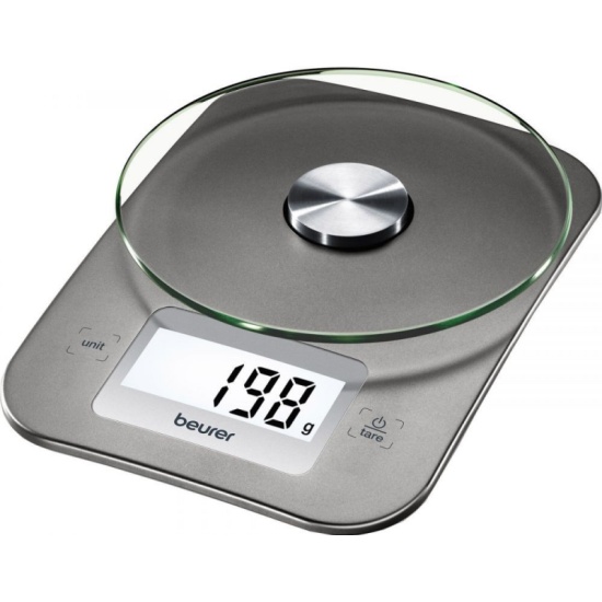 Кухонные весы фото Весы кухонные Beurer KS26, серебристый 70429 BEURER - купить по низкой цене в ин