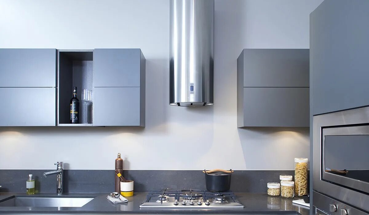 Кухонные вытяжки фото Cylindra Faber Range Hoods US and Canada Kitchen ventilation, Doors interior mod