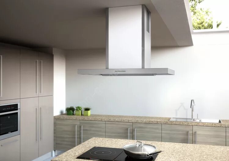 Кухонные вытяжки в интерьере Островная вытяжка Berbel SmartLine купить по цене 220 800 руб. в магазине W-Alli