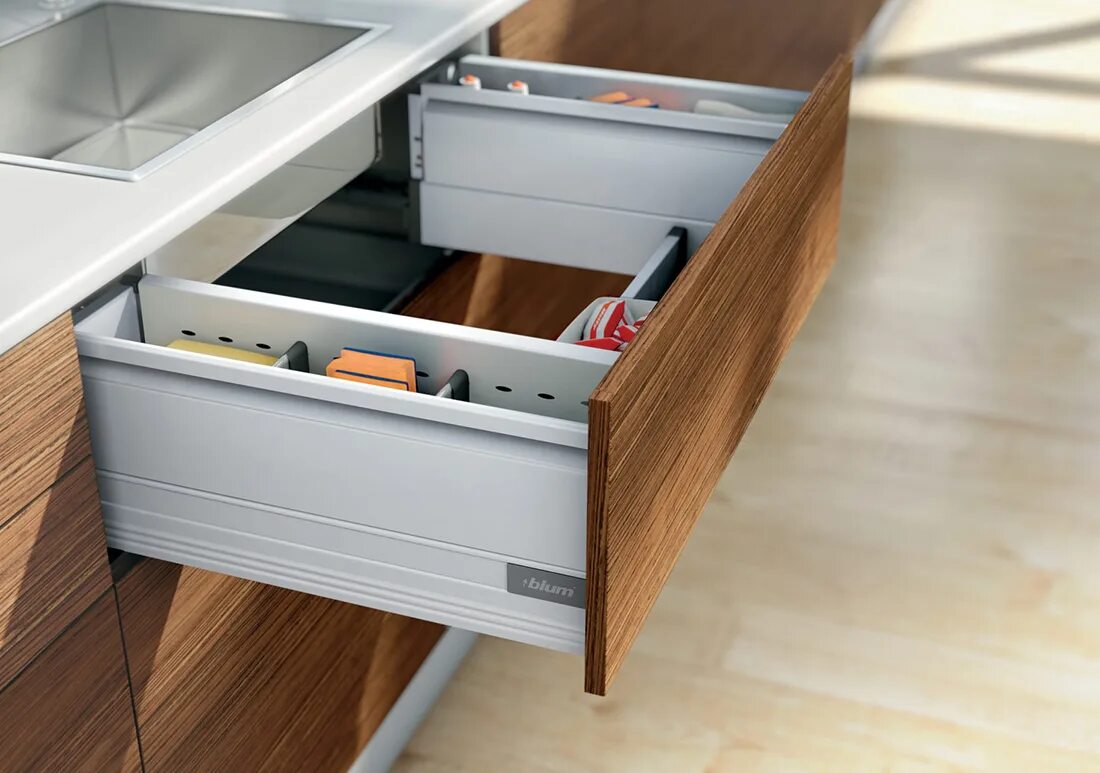 Кухонные ящики фото Выкатные механизмы, системы хранения