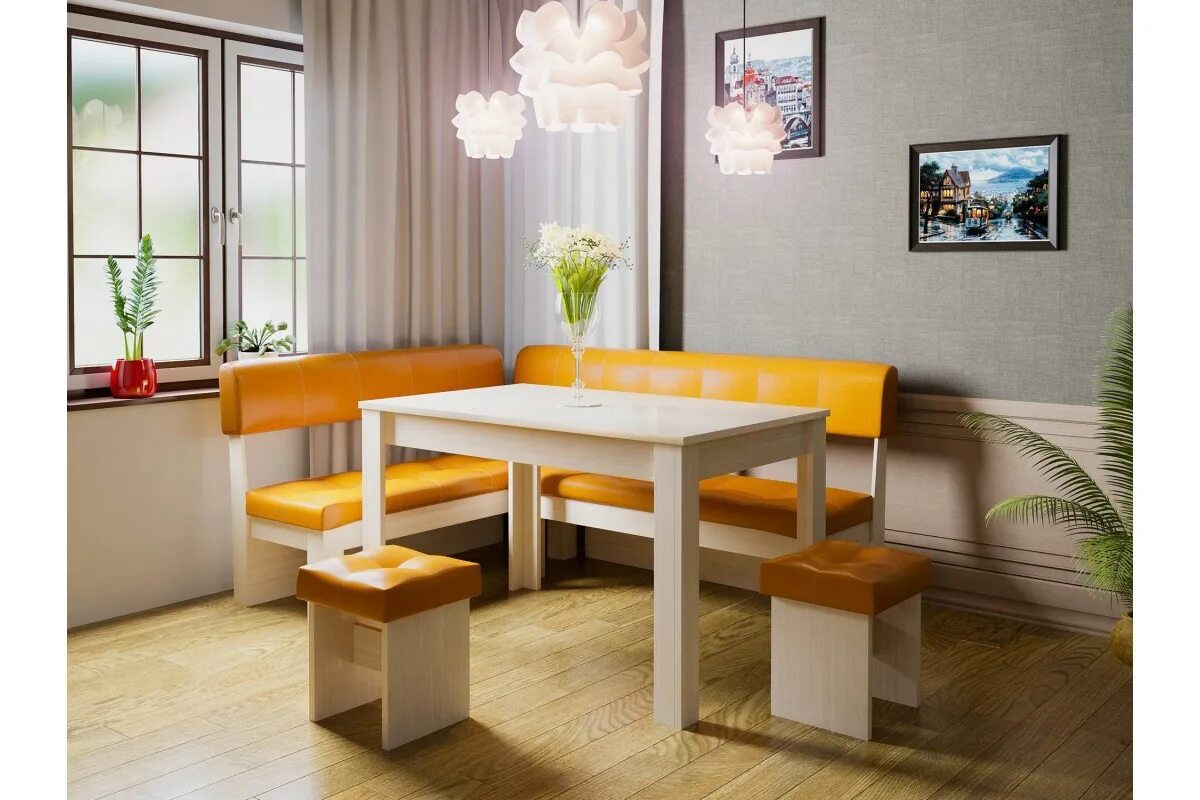 Кухонные зоны фото Кухонный уголок Валенсия, артикул 10096156 купить с доставкой по Москве, цена 18