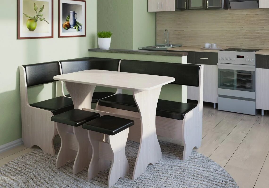 Кухонные зоны фото Обеденная зона угловая для кухни фото Molot-Club.ru
