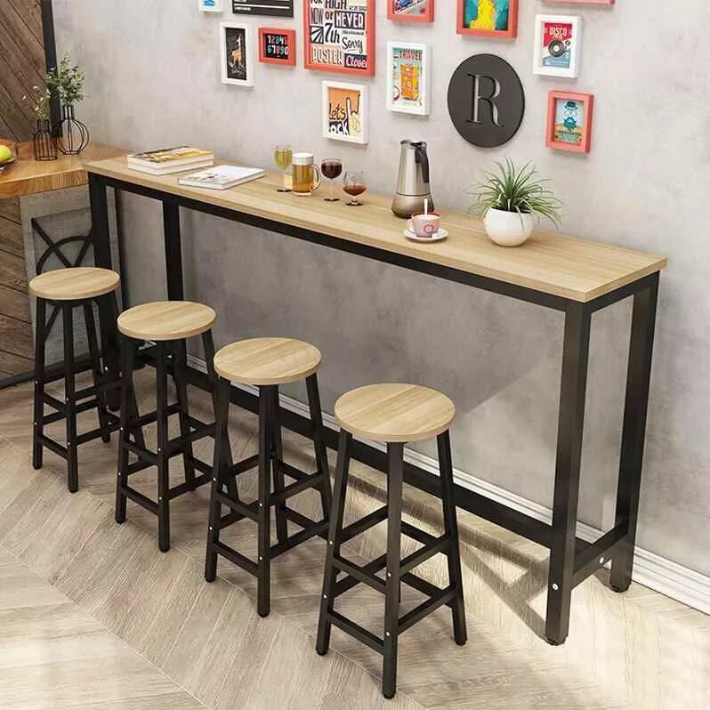 Кухонный барный стол фото Узкий кухонный стол: длинный столик на кухню