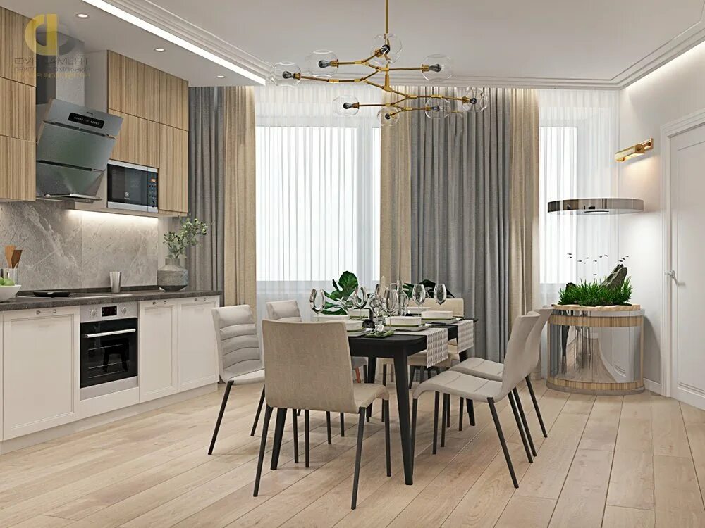 Кухонный бежевый интерьер Сочетание серого и бежевого в интерьере кухни - CormanStroy.ru