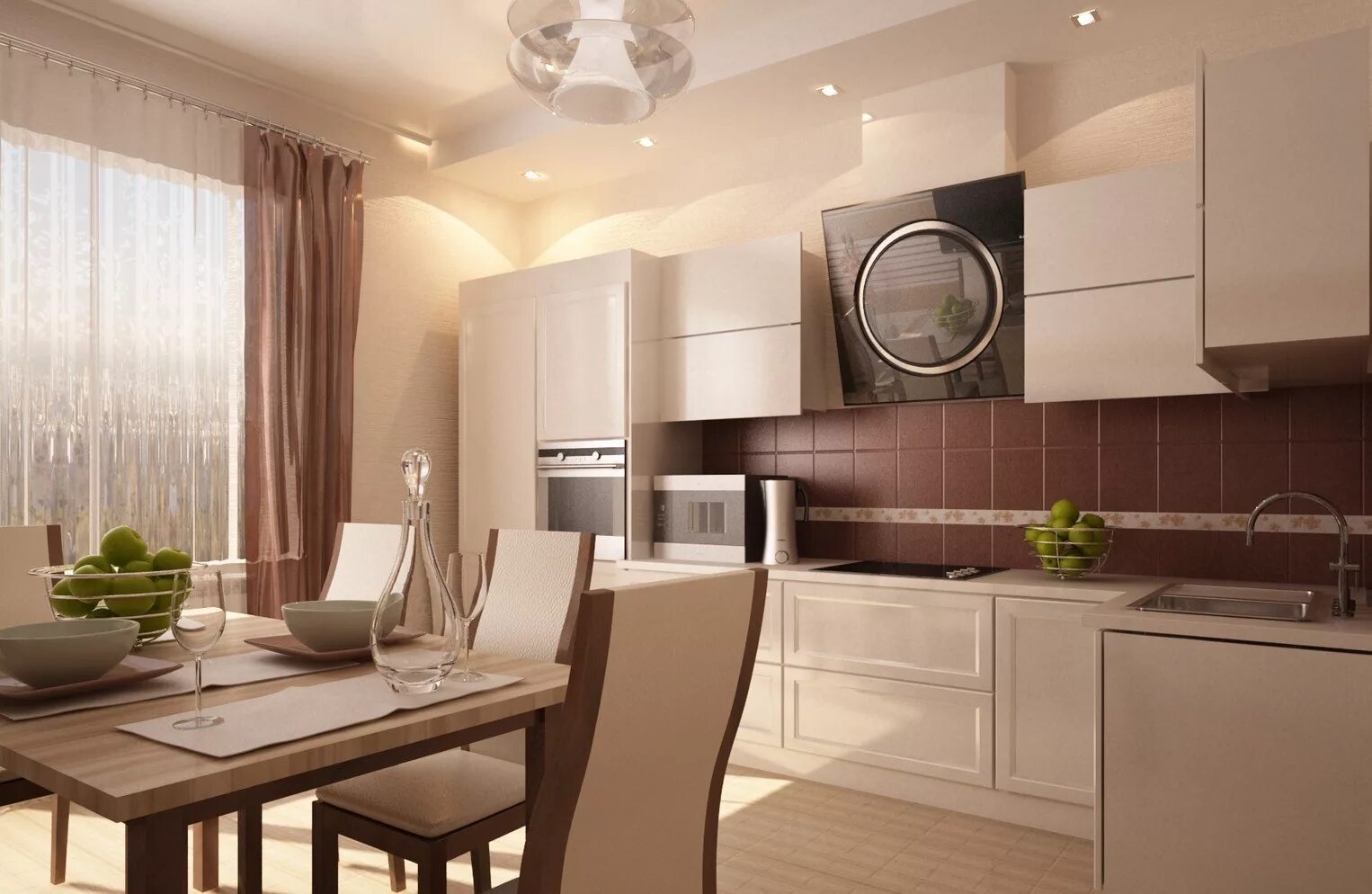 Кухонный бежевый интерьер Дизайн кухни в бежевых тонах - советы и обзоры от специалистов