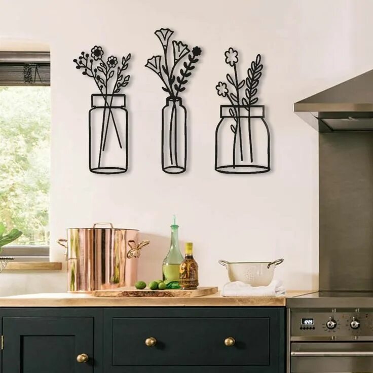 Кухонный декор на стену Spring Flower Metal Wall Decor Metal Wall Art Wall Signs Etsy in 2021 Kitchen wa