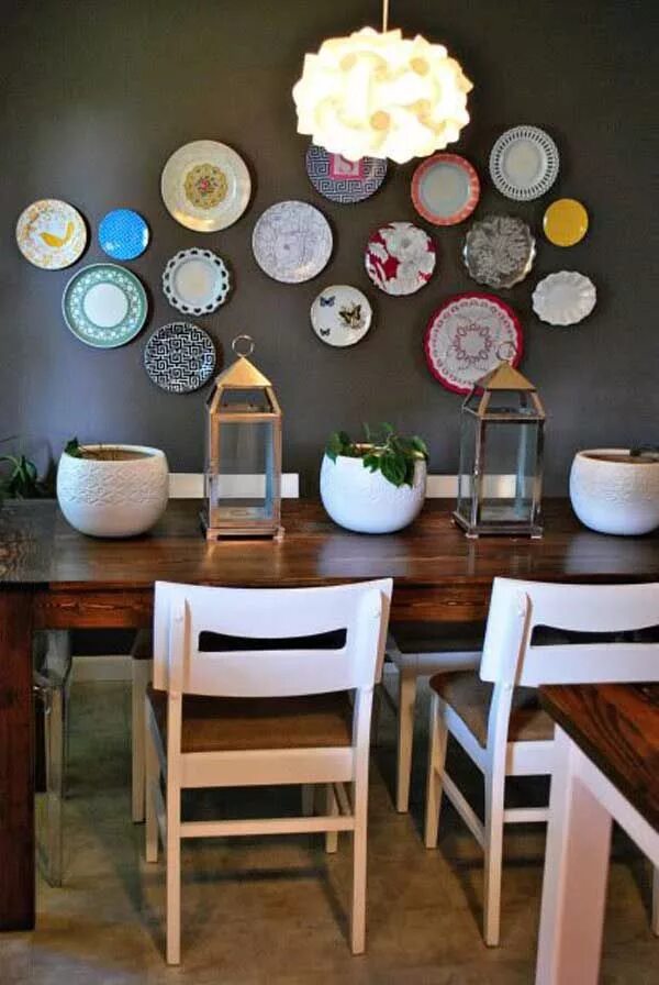 Кухонный декор своими руками 24 skvelých nápadov na dekoráciu kuchynskej steny Kitchen wall decor, Plates on 