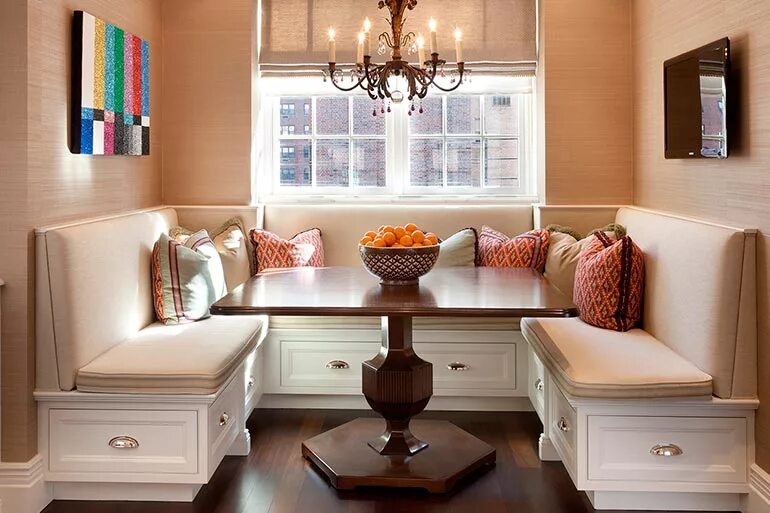 Кухонный диван в интерьере фото кухонный стол (2) - Мебельный центр "Красная площадь" - Краснодар