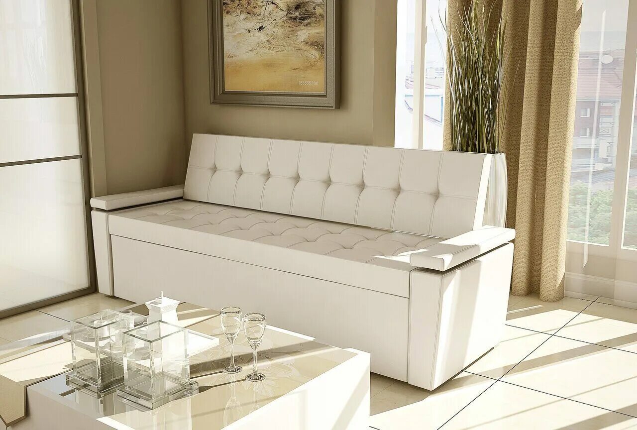 Кухонный диванчик фото Диваны на кухню со спальным местом прямые по низким ценам - заказать мебель от п