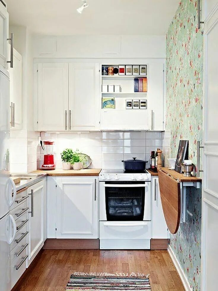 Кухонный дизайн фото маленькая кухня Awesome 35 Brilliant Small Apartment Kitchen Ideas. More at https://homishome.co