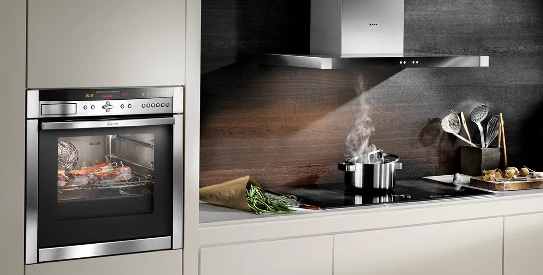 Кухонный духовой шкаф фото Встраиваемые электрические духовые шкафы Neff - цены официального дилера, отзывы