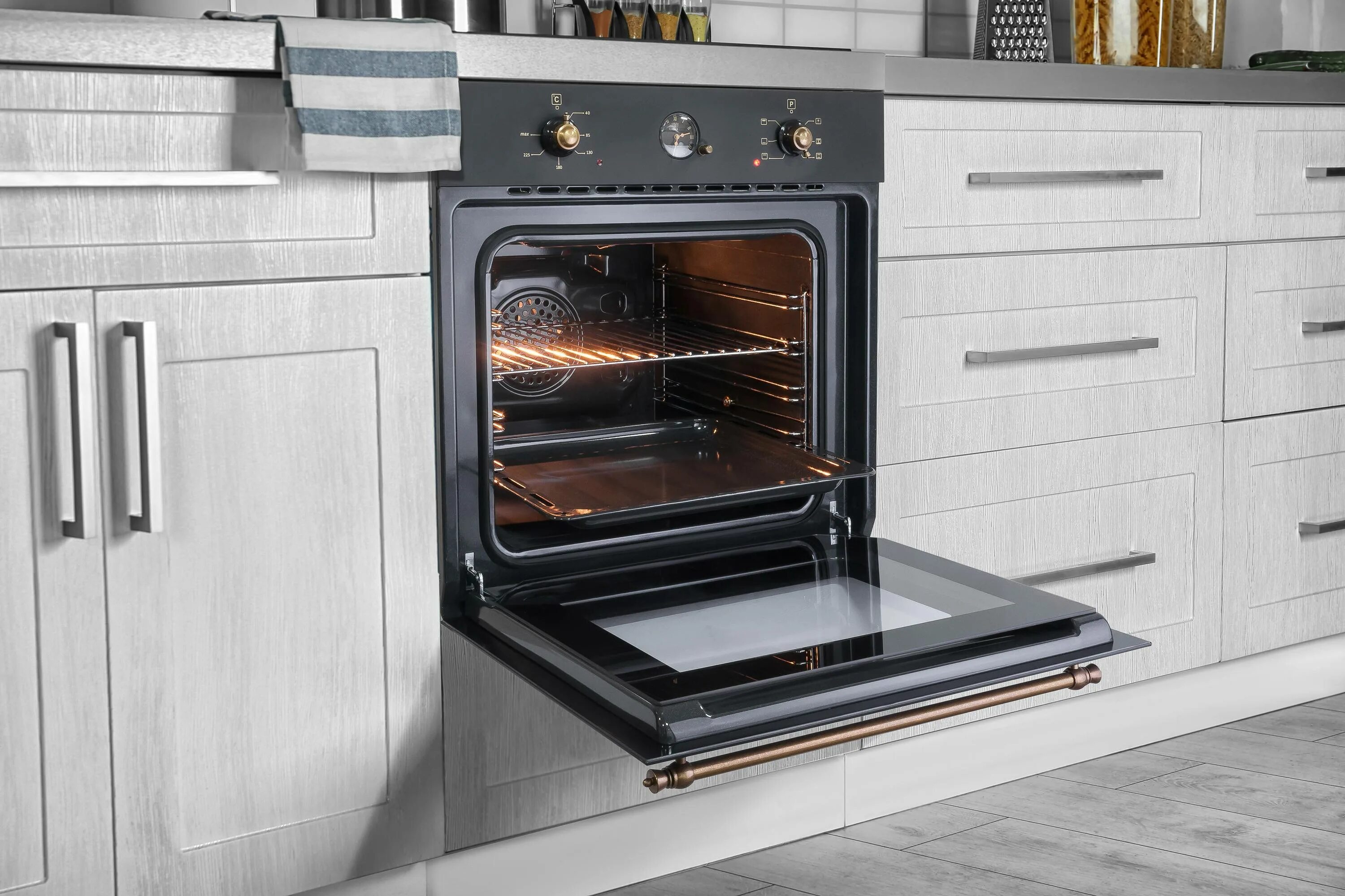 Кухонный духовой шкаф фото Встраиваемая духовка Ricci REO-630 - купить по цене от 20520 руб в интернет-мага