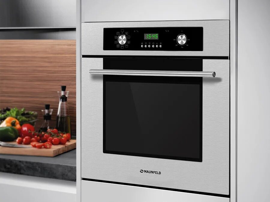 Кухонный духовой шкаф фото Купить в кредит Духовой шкаф Maunfeld DP 03 нержавейка в интернет-магазине бытов