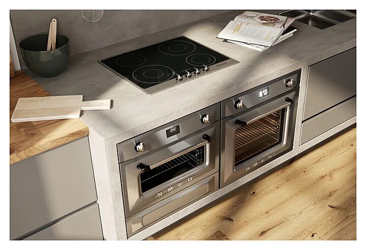 Кухонный духовой шкаф фото Духовой шкаф SMEG SF4920MCX1 - купить в интернет магазине ENTERO.RU