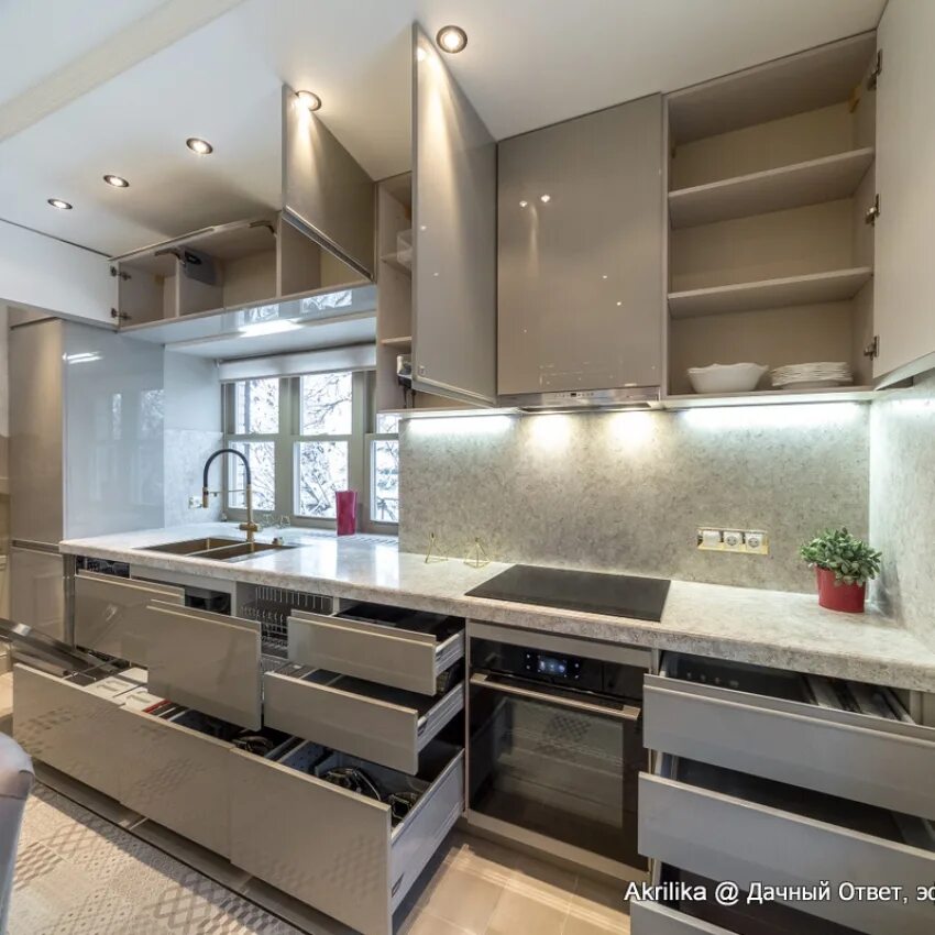 Кухонный двор кухни фото Apietra M645 Phantom в программе "Дачный Ответ"