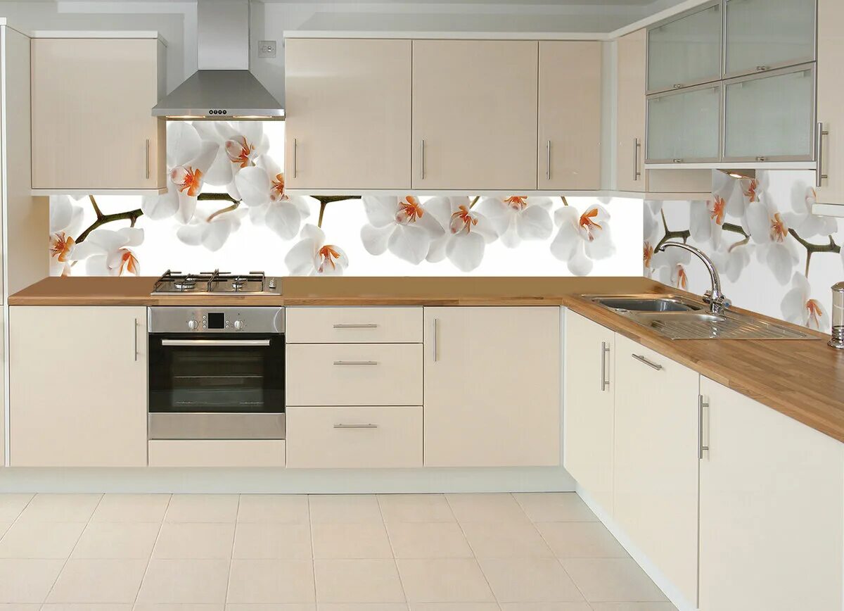 Кухонный фартук для кухни фото Какой кухонный фартук выбрать: стекло, керамика или стеновая панель? REMPLANNER 