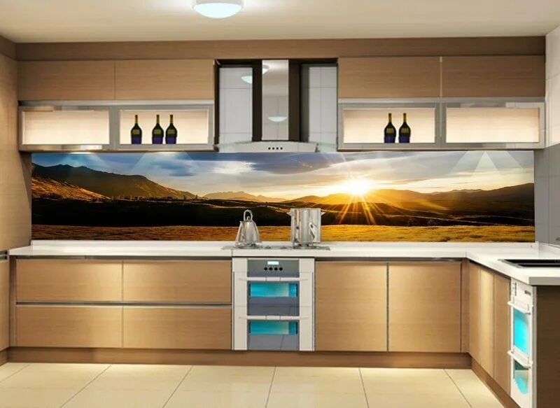 Кухонный фартук для кухни на стену фото Выбрать кухонный фартук с фотопечатью в Екатеринбурге - цены, производители PRO 