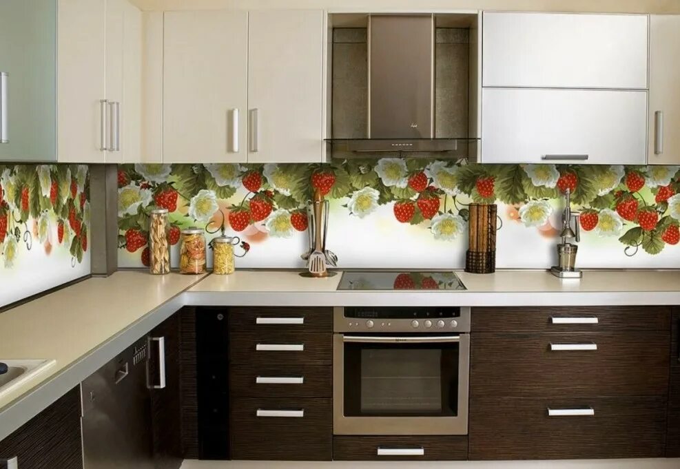 Кухонный фартук для кухни на стену фото Фартуки из стекла - Стекло Зеркало "Иванов Благих"