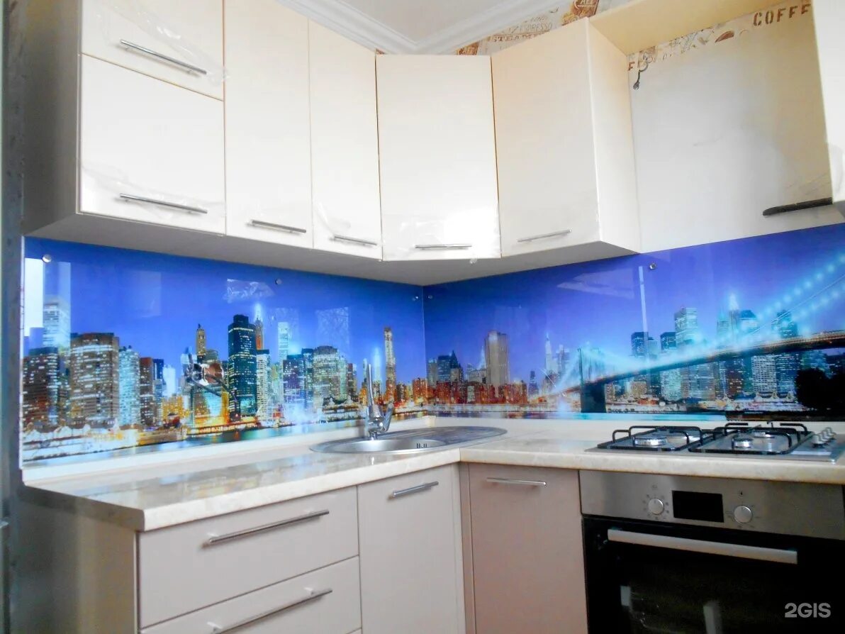 Кухонный фартук фото Плитка на кухню фартук город - фото