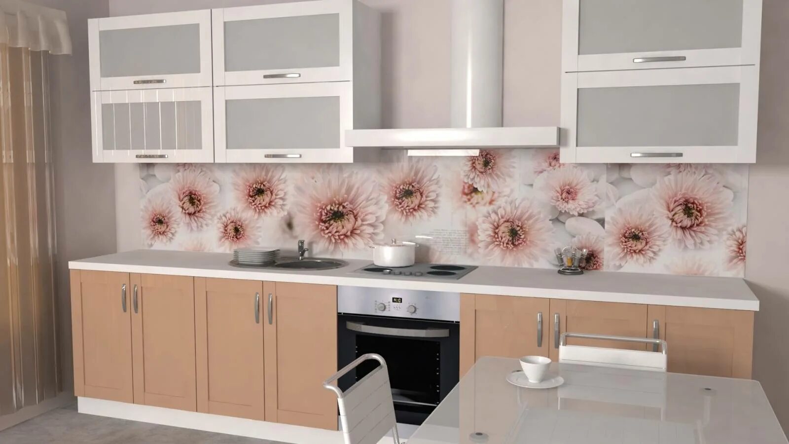 Кухонный фартук фото мдф Стеновые панели с фотопечатью для кухни (39 фото): кухонные акриловые панели