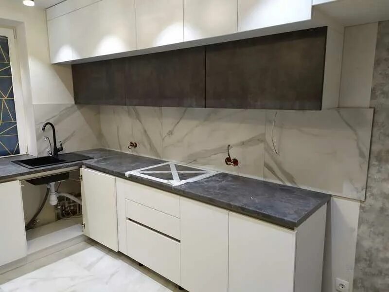 Кухонный фартук из керамогранита 120х60 фото Керамогранит на фартук кухни 120 60 - CormanStroy.ru