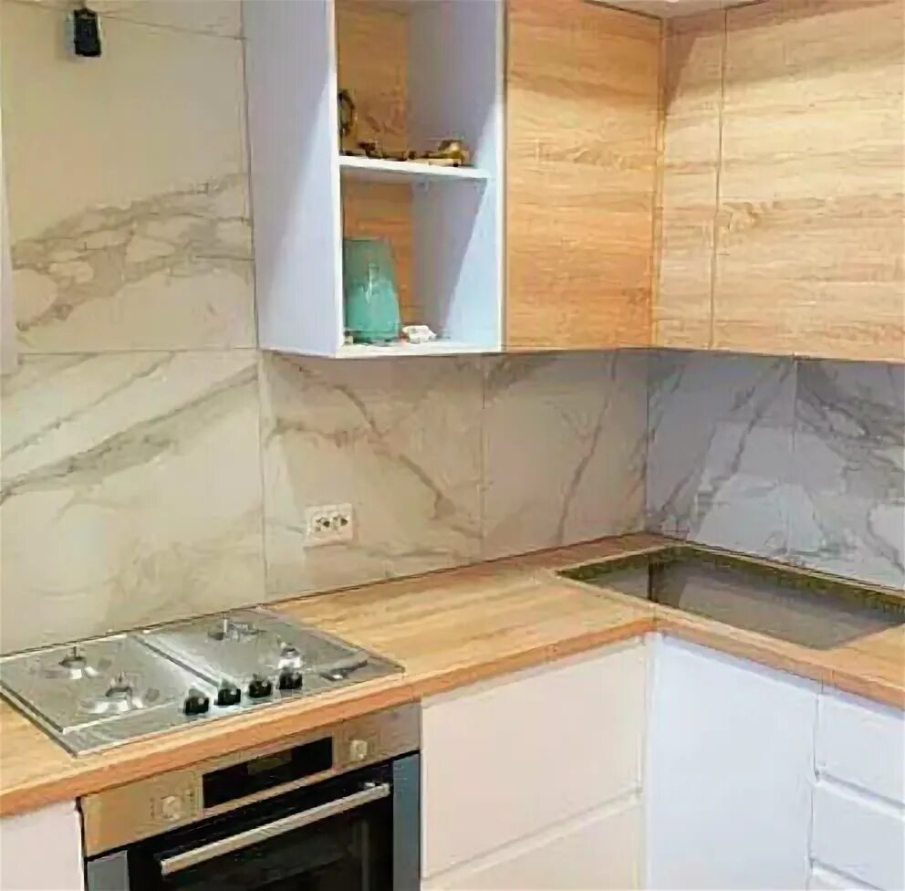 Кухонный фартук из керамогранита 120х60 фото Плитка 60х120 для фартука - CormanStroy.ru