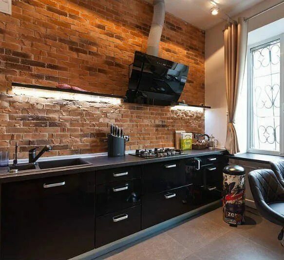 Кухонный фартук из кирпича фото 64 Likes, 1 Comments - Loft (@loft_steel_wood) on Instagram: "Один из самых пара