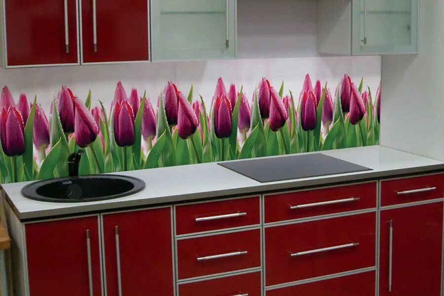 Кухонный фартук из пластика фото цена Кухонный фартук из ПВХ FP-13 (арт.583976) ➤ Купить в Москве по цене 3.890 ₽