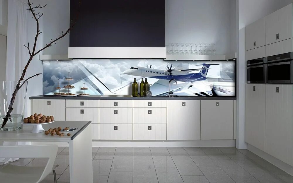 Кухонный фартук из стекла фото Кухонные фартуки из стекла в Томске с фотопечатью, каталог