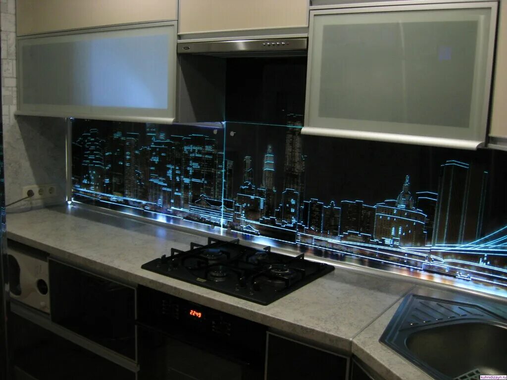 Кухонный фартук из стекла фото Скинали для кухни - Глобал Скинали, стекло, стекольная продукция - Яндекс Карты