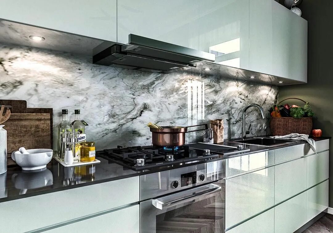 Кухонный фартук на стену фото в интерьере Cook room #designinterior #design #loft #interiordesign #дизайн #дизайнинтерьера