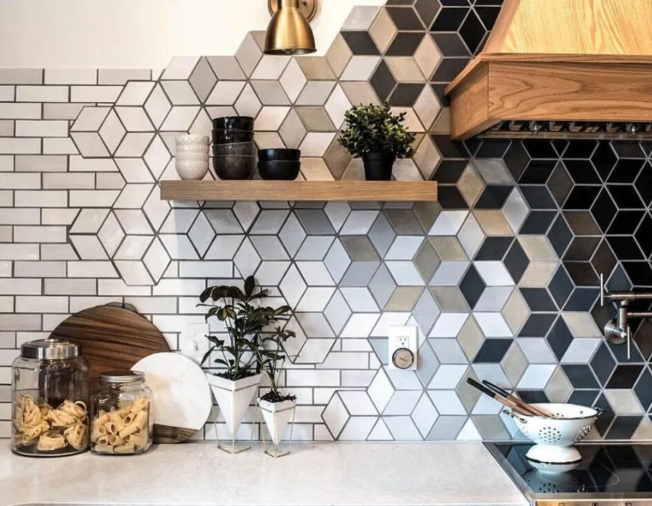 Кухонный фартук на стену из плитки фото Фартук для кухни из плитки: дизайн, фото, параметры, стилевое решение, укладка