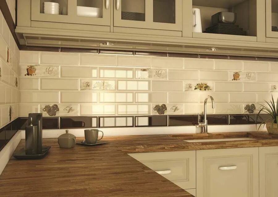 Кухонный фартук на стену из плитки фото Monopole Capricho купить по цене от 1755 руб Плитка для кухни Монополь Капричо в