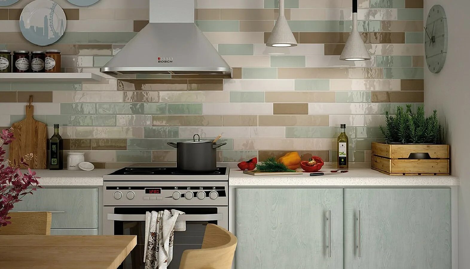 Кухонный фартук на стену из плитки фото Купить плитку Equipe Country в Москве по низкой цене с доставкой