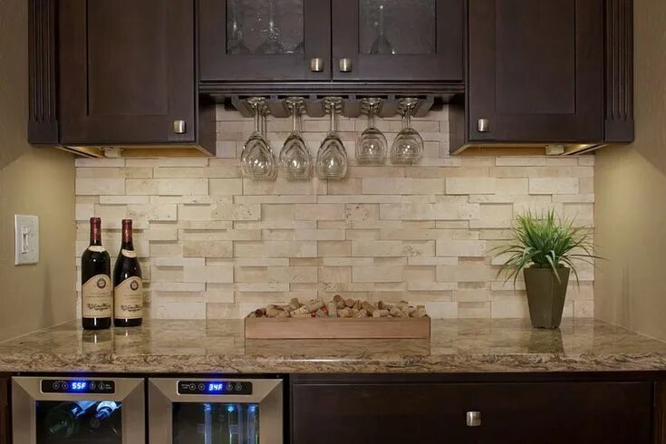 Кухонный фартук на стену камни фото 19 Stacked Stone Backsplashes For Kitchens in 2020 Stone backsplash, Stone backs