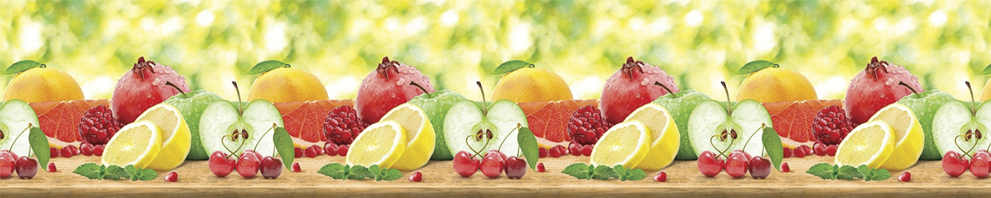 Кухонный фартук пластик фото Фартук "Фрукты" 3000х600х1,5мм - купить в интернет-магазине в Туле и области "БО