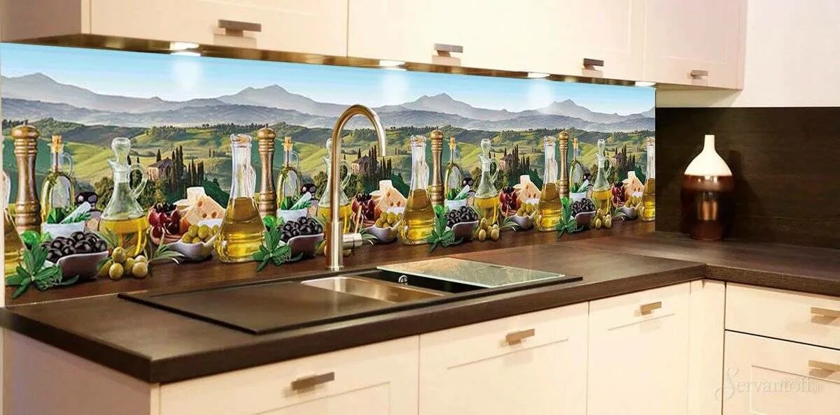 Кухонный фартук пластик фото Стены на кухне фартук озон