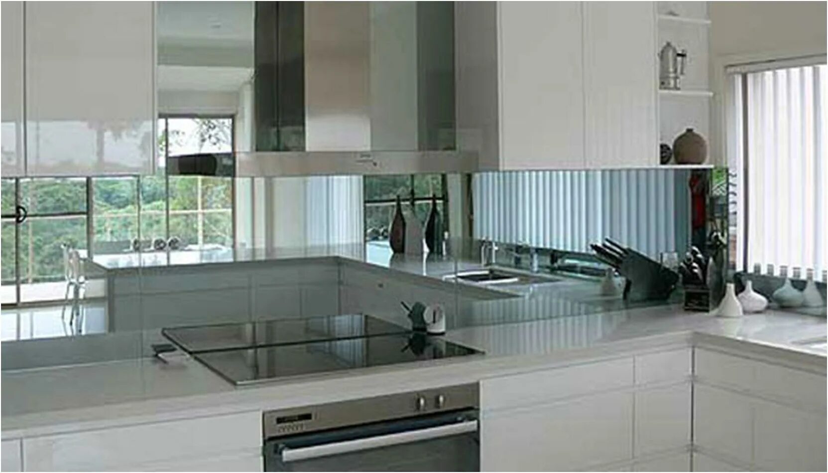 Кухонный фартук зеркальный фото Зеркало на фартук кухни (много фото) - interigo.ru