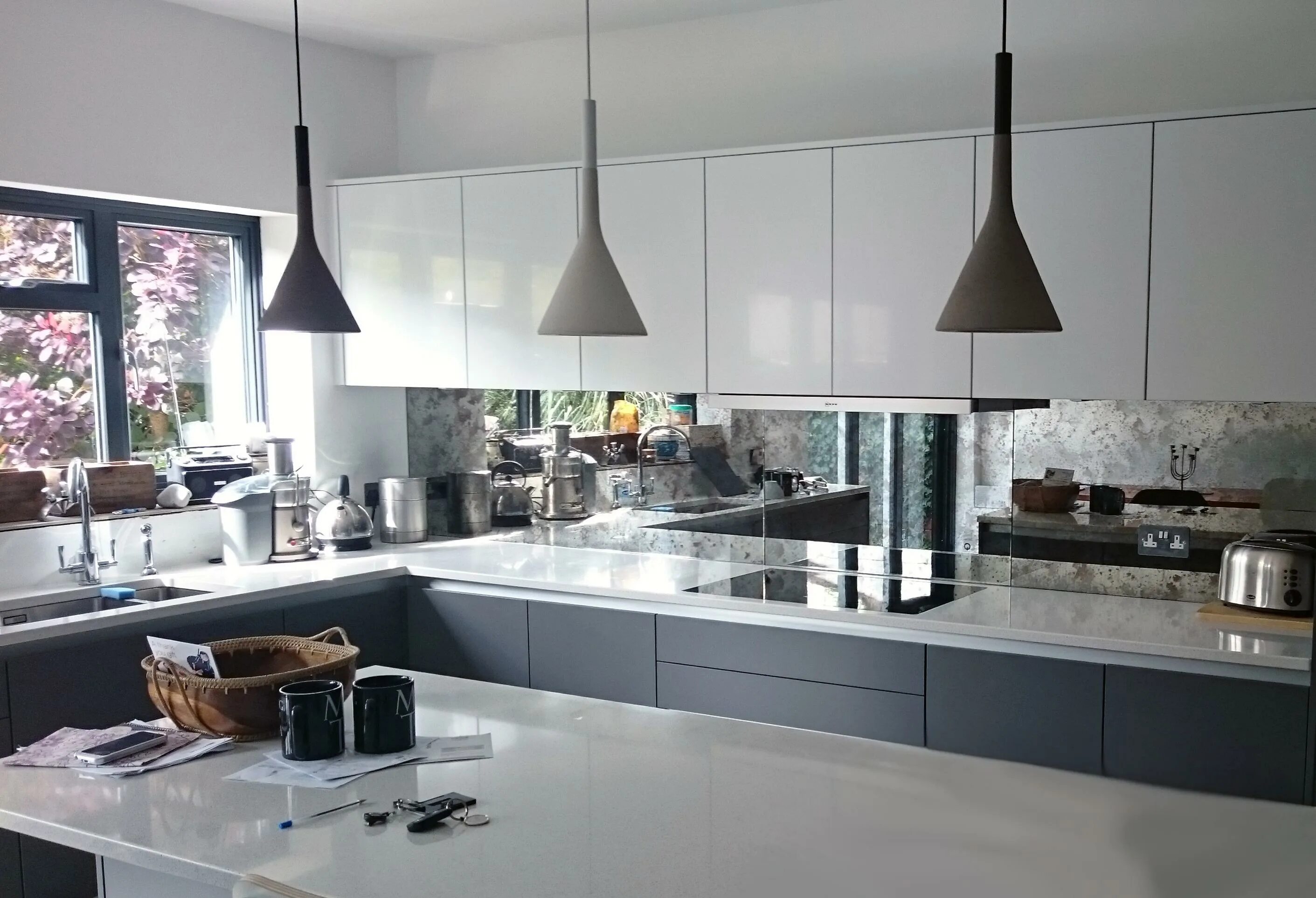 Кухонный фартук зеркальный фото Зеркальный фартук фото - DelaDom.ru