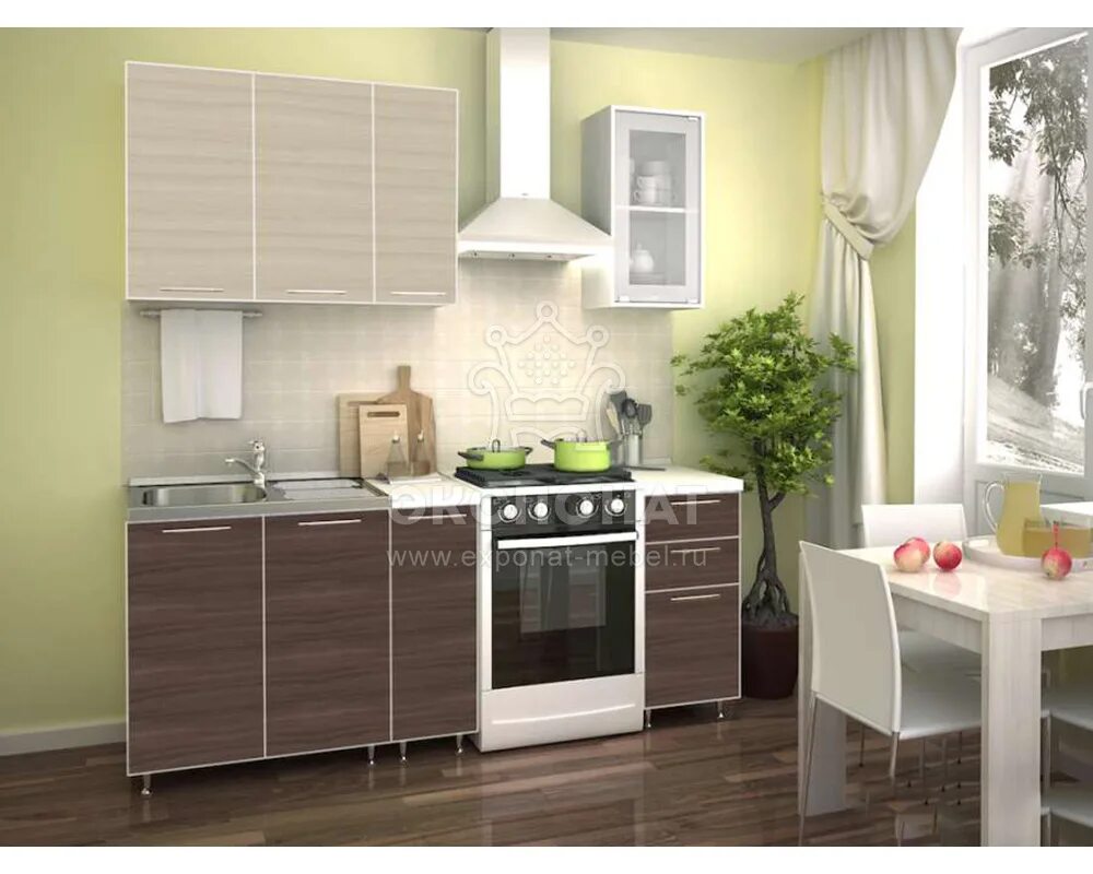 Кухонный гарнитур 1.5 м фото Кухня Радуга Ясень Шимо 1,5 м купить в Краснодаре с доставкой по доступной цене 